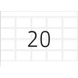 Hecht - DP1 - Hechtetiketten - Wit - 22 x 32 mm, Zelfklevend, FSC(R) Mix Credit