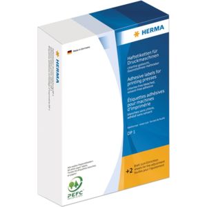 Hechtetiketten voor drukmachines, DP1, 25 x 40 mm, fluor rood, permanent hechten