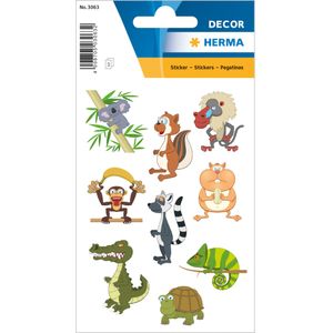 HERMA Schmucketikett Decor Zoo-linge 3 Blatt