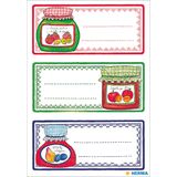 K&#252;chenetiketten 76x35mm Einmachgl&#228;ser VE=4 Blatt