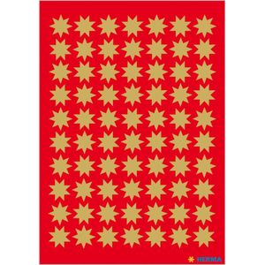 HERMA - Kerststickers - motief: goudkleurige ster - 10 mm