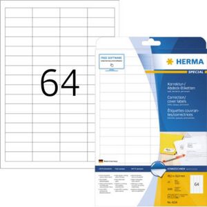 HERMA Etiketten weiß Korrektur/Abdeckband 48,3x16,9mm Special A4