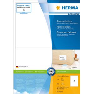 200 HERMA Adressetiketten 4249 weiß 199,6 x 143,5 mm