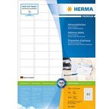 Herma Premium 4254 permanent hechtende etiketten A4 38,1 x 21,2 mm wit (6.500 etiketten)