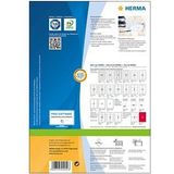 Herma Premium 4254 permanent hechtende etiketten A4 38,1 x 21,2 mm wit (6.500 etiketten)
