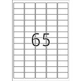 Herma Premium 4254 permanent hechtende etiketten A4 38,1 x 21,2 mm wit (6.500 etiketten)