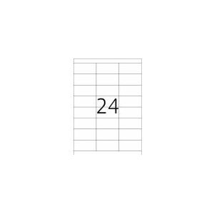 Herma 4263 etiketten, 70 x 33,8 Premium, A4, 2400 stuks, wit
