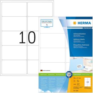 1.000 HERMA Etiketten 4268 weiß 99,1 x 57,0 mm