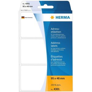 HERMA Adress-Etiketten 95x48mm endlos leporello-gefalzt VE=250 Stück