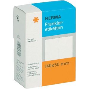 Frankieretikett 140 x 50 mm (b x h) Papier weiß 500 Etik./Pack.