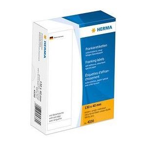 500 HERMA Frankieretiketten 4330 weiß 130,0 x 40,0 mm
