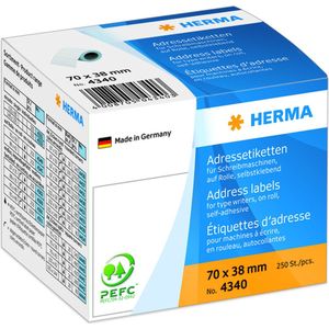 HERMA Adress-Etiketten 70x38mm auf Rolle VE=250 Stück