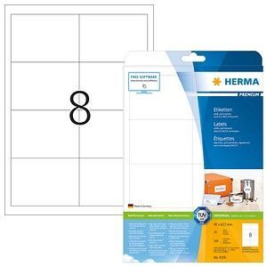 HERMA Etiketten weiß 96,5x67,7mm Premium A4 VE=200 Stück