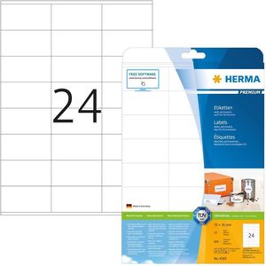 600 HERMA Etiketten 4360 weiß 70,0 x 36,0 mm