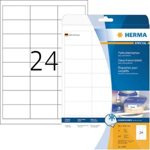 Herma Diepvriesetiketten wit 66x33,8 A4  (4389) - Stickervellen - Origineel