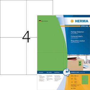 Herma 4399 etiketten 105x148 A4 400 stuks groen