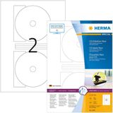 HERMA 4460 CD/DVD Etiketten - A4 - Dekkend - Wit - 200 Stuks - Papier