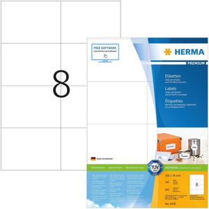 Etiket herma 4470 105x74mm premium wit 800stuks