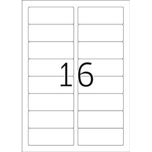 Herma 4515 Etiketten (A4) 88.9 X 33.8 Mm Acetaatzijde Wit 320 Stuk(s) Weer Verwijderbaar Naametiketten