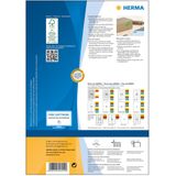 HERMA 4559 Gekleurde Etiketten A4 (105 x 42,3 mm, 100 velles, papier, mat) zelfklevend, bedrukbaar, permanent Gekleurde Kleurige etiketten, 1.400 etiketten voor printer, groot