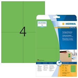 Herma Etiketten 105x148 mm grün ablösbar Papier matt VE= 80 Stück