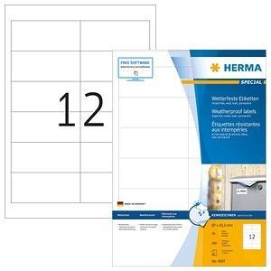 HERMA Inkjet-Etiketten A4 97,0x42,3mm weiß Folie VE=480 Stück