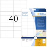 Herma - 4684 - Transparante Etiketten - A4 - 52,5 x 29,7 mm - 1000 Stuks