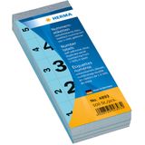 HERMA Nummernblock selbstklebend 1-500 blau 28x56mm VE=500 Stück