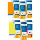 Herma - Neonetiketten - A4 - Neon-Rood - 63,5 x 29,6 mm, Permanent Hechtend