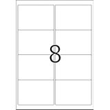 Herma - Neonetiketten - A4 - Neon-Rood - Permanent Hechtend