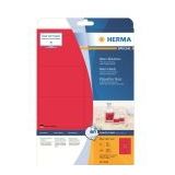 Herma - Neonetiketten - A4 - Neon-Rood - Permanent Hechtend