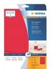 Herma - Neonetiketten - A4 - Neon-Rood - Permanent Hechtend