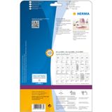 Herma 5078 CD-box etiketten, 114,3 x 5,5 A4, wit