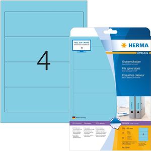 HERMA Ordneretiketten 61,0 x 192,0 mm blau