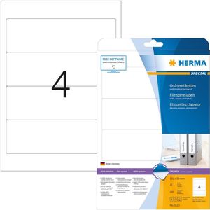 100 HERMA Ordneretiketten 5123 weiß