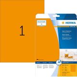 HERMA - 5149 - Etiket - Fluor Oranje - A4 - 20 Stuks