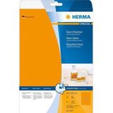 HERMA - 5149 - Etiket - Fluor Oranje - A4 - 20 Stuks