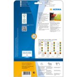 HERMA 5155 neonetiketten A4 (Ø 60 mm, 20 velles, papier, mat, rond) zelfklevend, bedrukbaar, permanente klevende gekleurde etiketten, 240 etiketten voor printer, neon groen