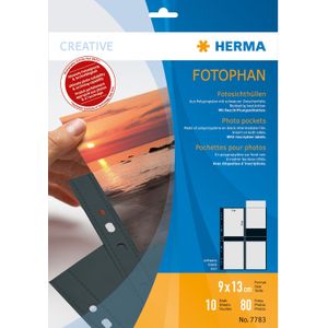 Herma fotophan 9x13 staand 10 vel zwart 7783