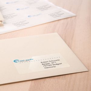 HERMA - 8017 - Etiketten - Transparant - Zelfklevende Folie - 63.5x38.1mm - 525 Stuks