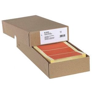 HERMA Computeretiketten endlos 101,6x48,4mm rot 1-bahnig VE=2000 Stück