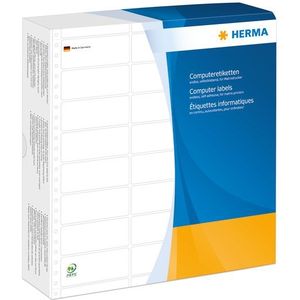 Computeretiketten Herma 8230 eindloos 88,9x23,0 mm 3-banen wit papier mat 18000 st.