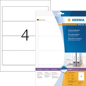 HERMA - Rugetiket 8621 breed 61x192mm zelfklevend wit