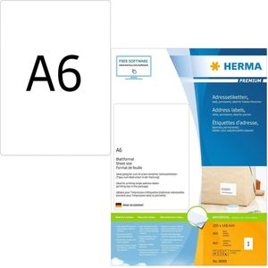 Etiket herma 8689 105x148mm premium wit 800 etiket