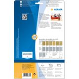 Herma 8895 inkjet-etiketten, glanzend, 210 x 297, A4, 10 stuks, wit