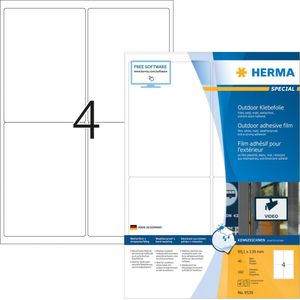 Etiket HERMA 9539 99.1x139mm weerbestendig wit 160stuks