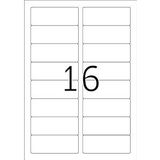 HERMA - Laser Etiketten - Klevend Wit - 8,8 x 3,3 cm - 25 Vellen à 16 Etiketten