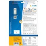 Herma 10009 etiketten beweegbaar/afneembaar, 88,9 x 33,8 A4, 400 stuks, wit