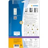 Herma - 10150 - Verwijderbare Ordneretiketten - A4 - Wit - Ondoorzichtig