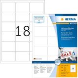 Herma - 10302 - Stickervellen - Wit - Zelfklevend - 63,6x46,6MM